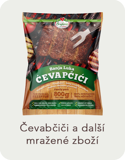 Cevapcici a mrazene zbozi