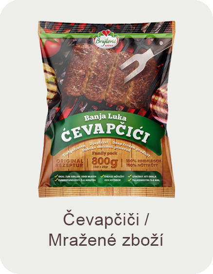Cevapcici a mrazene zbozi